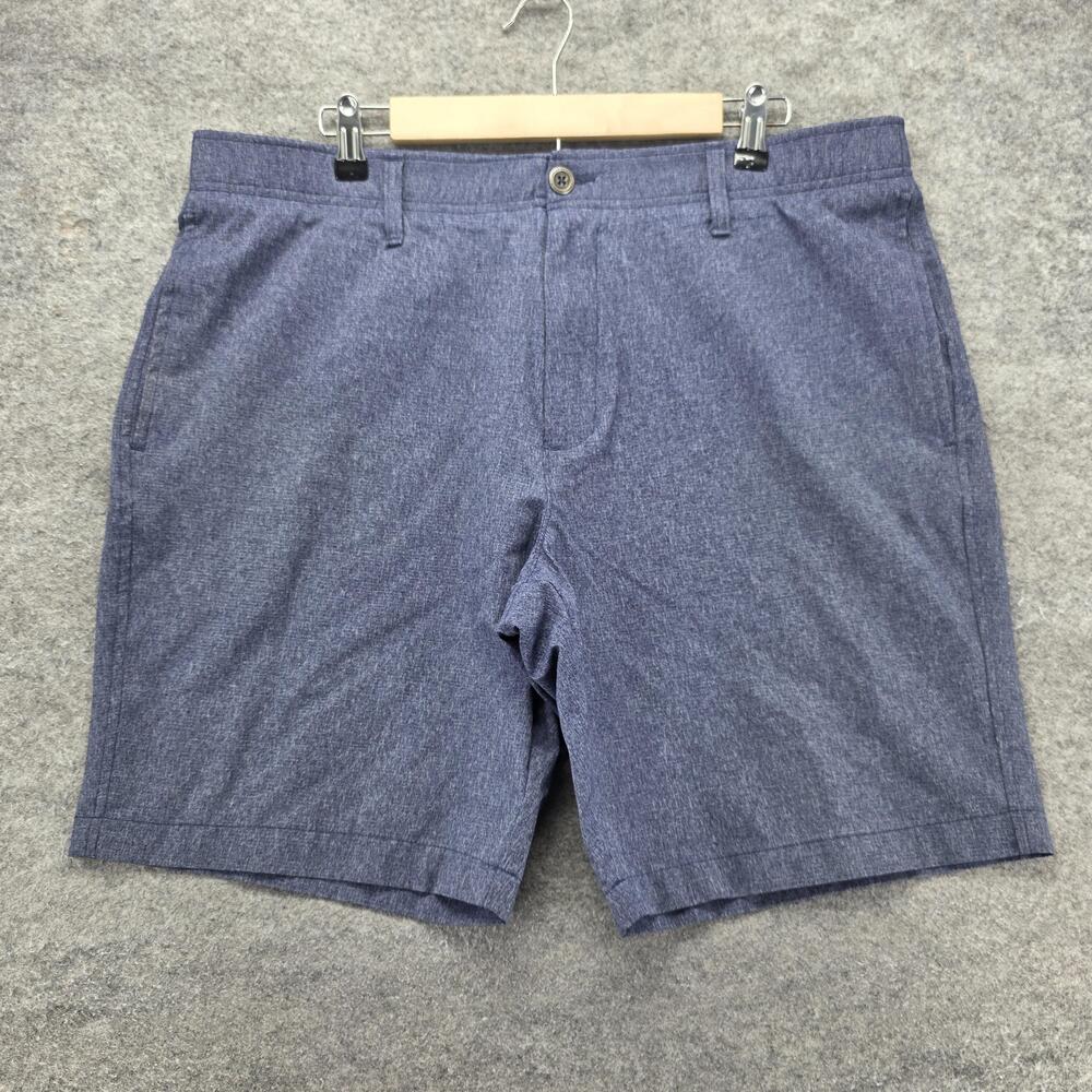 Under Armour Shorts Mens 40 Blue Heather Golf Performance Polyester 1377359